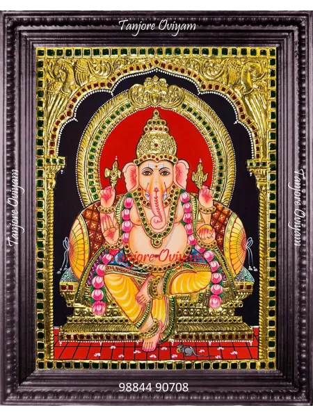 Authentic Ganesha Tanjore Painting